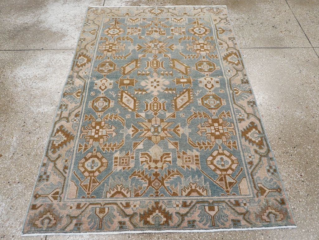 Vintage Persian Malayer Throw Rug, No.32854 - Gsblank