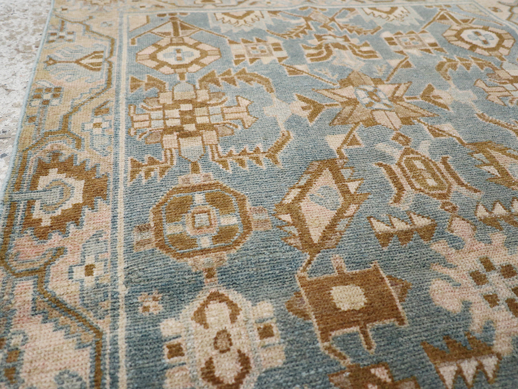 Vintage Persian Malayer Throw Rug, No.32854 - Gsblank