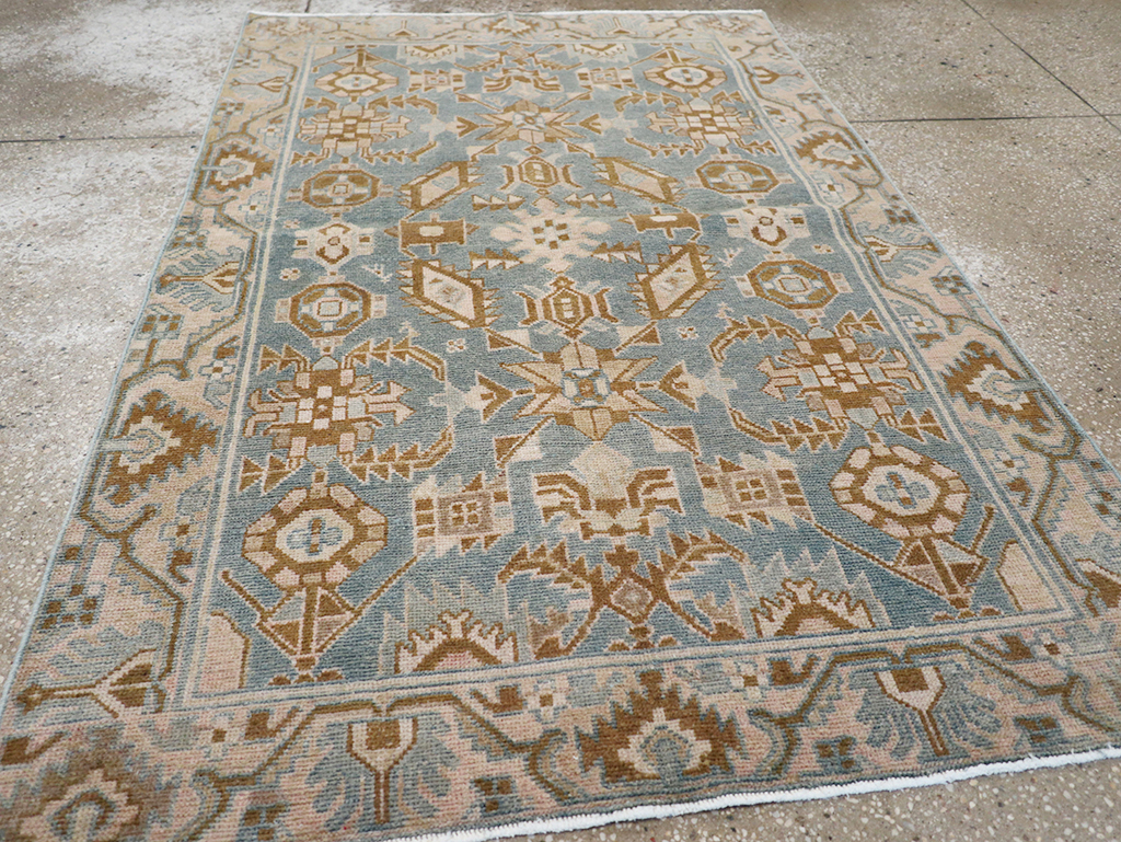 Vintage Persian Malayer Throw Rug, No.32854 - Gsblank