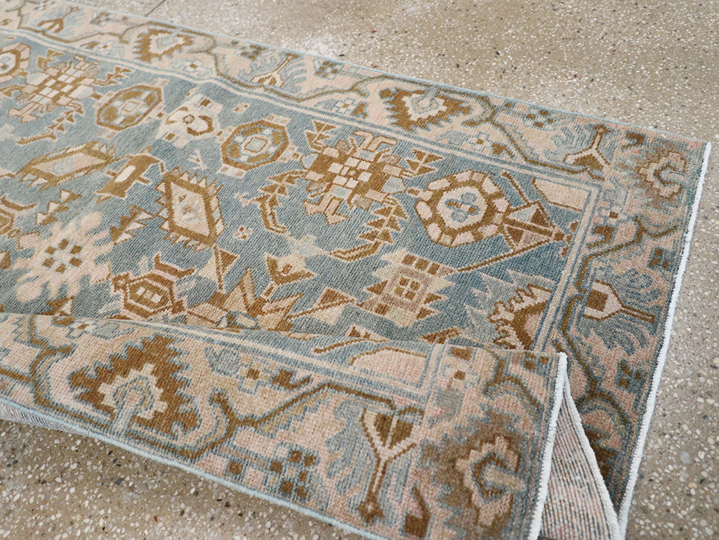 Vintage Persian Malayer Throw Rug, No.32854 - Gsblank