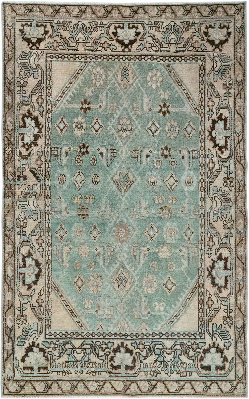 Vintage Persian Malayer Throw Rug, No.32855 - Gsblank