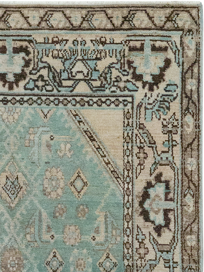 Vintage Persian Malayer Throw Rug, No.32855 - Gsblank