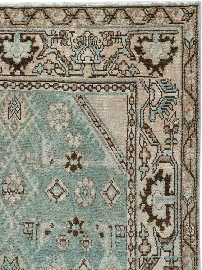 Vintage Persian Malayer Throw Rug, No.32855 - Gsblank