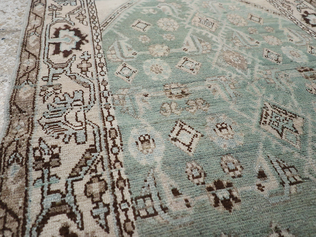 Vintage Persian Malayer Throw Rug, No.32855 - Gsblank