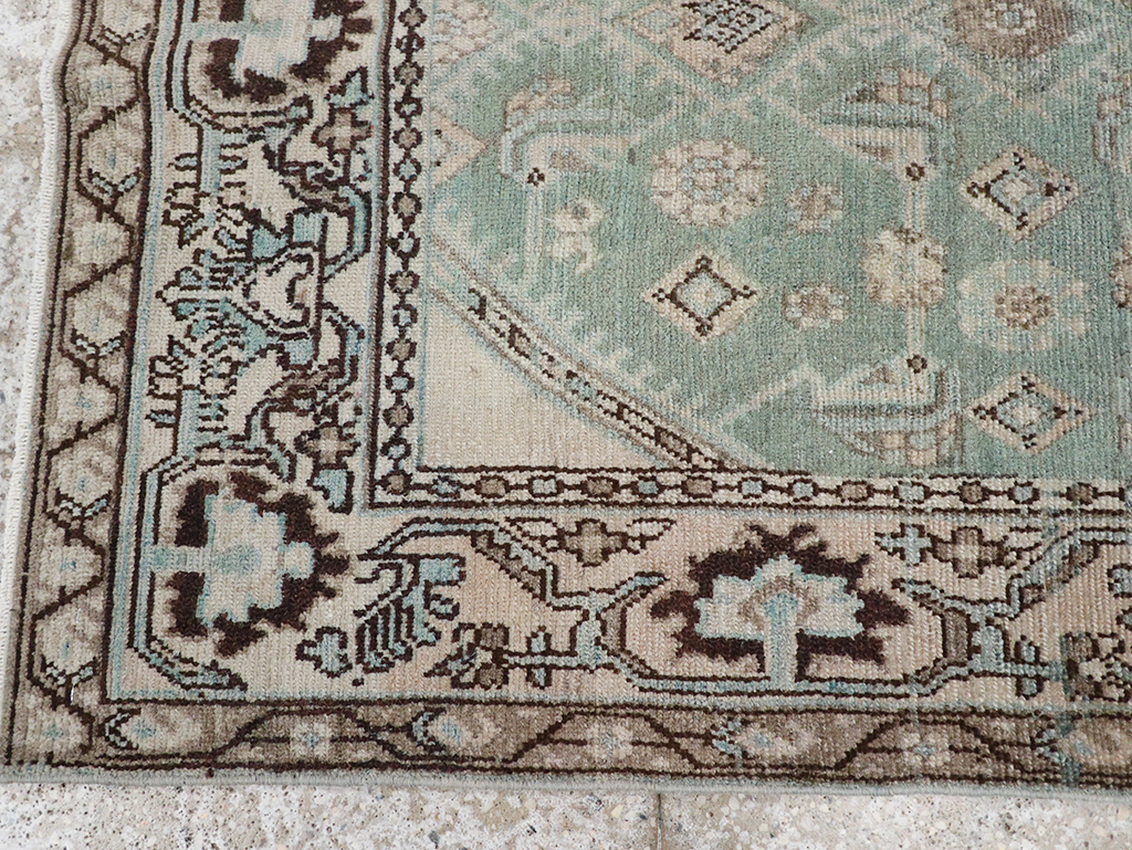 Vintage Persian Malayer Throw Rug, No.32855 - Gsblank