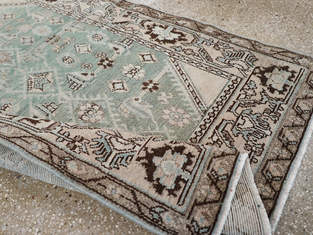 Vintage Persian Malayer Throw Rug, No.32855 - Gsblank