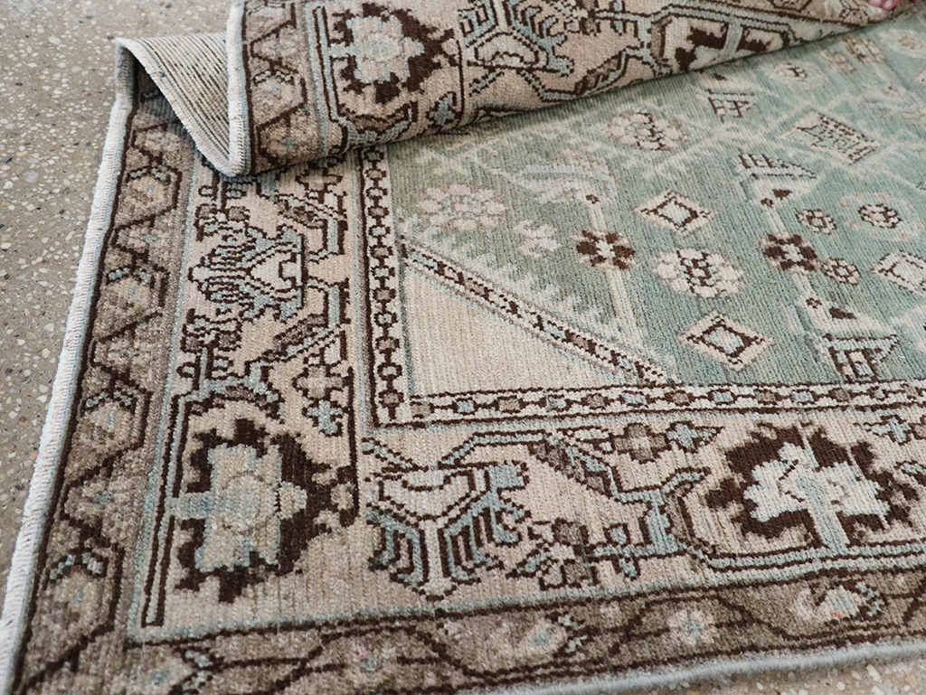 Vintage Persian Malayer Throw Rug, No.32855 - Gsblank