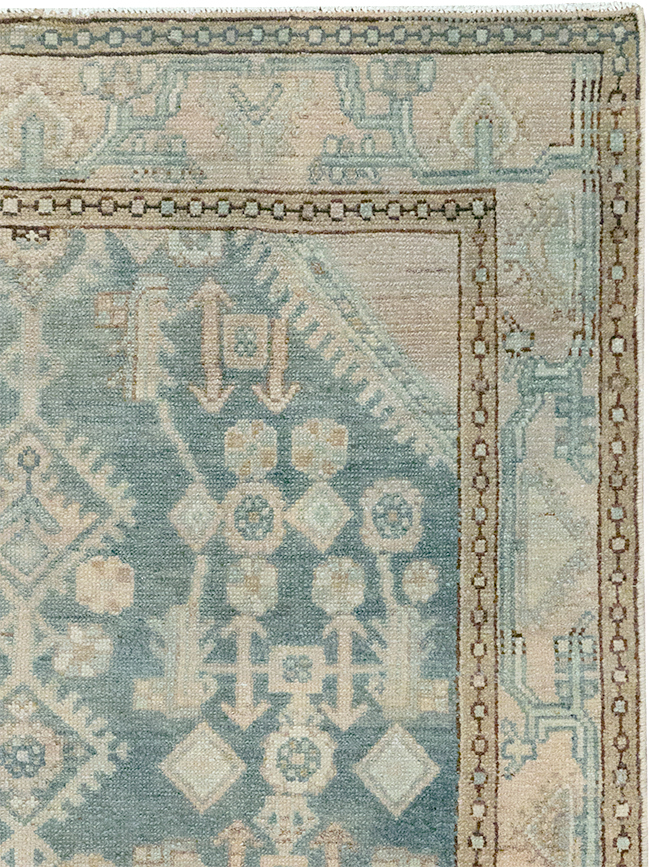 Vintage Persian Malayer Throw Rug, No.32856 - Gsblank