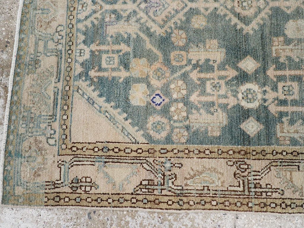 Vintage Persian Malayer Throw Rug, No.32856 - Gsblank