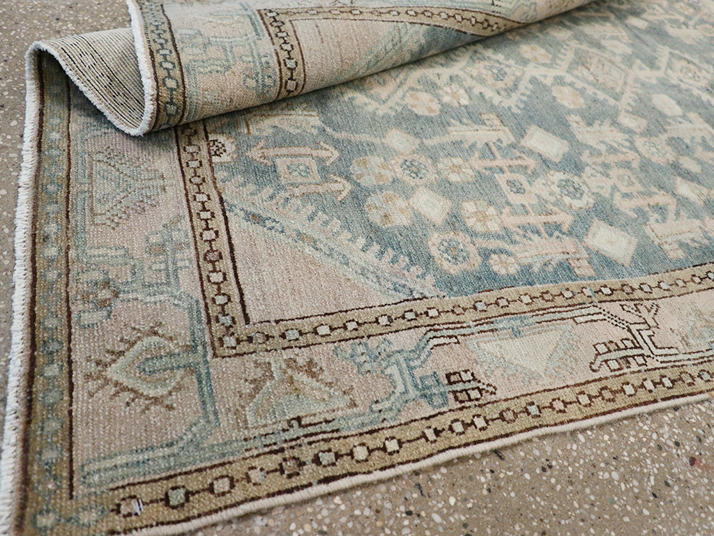 Vintage Persian Malayer Throw Rug, No.32856 - Gsblank