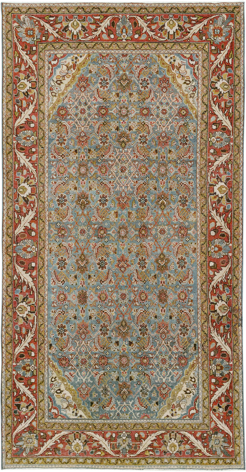 Vintage Persian Malayer Gallery Rug, No.32859 - Gsblank