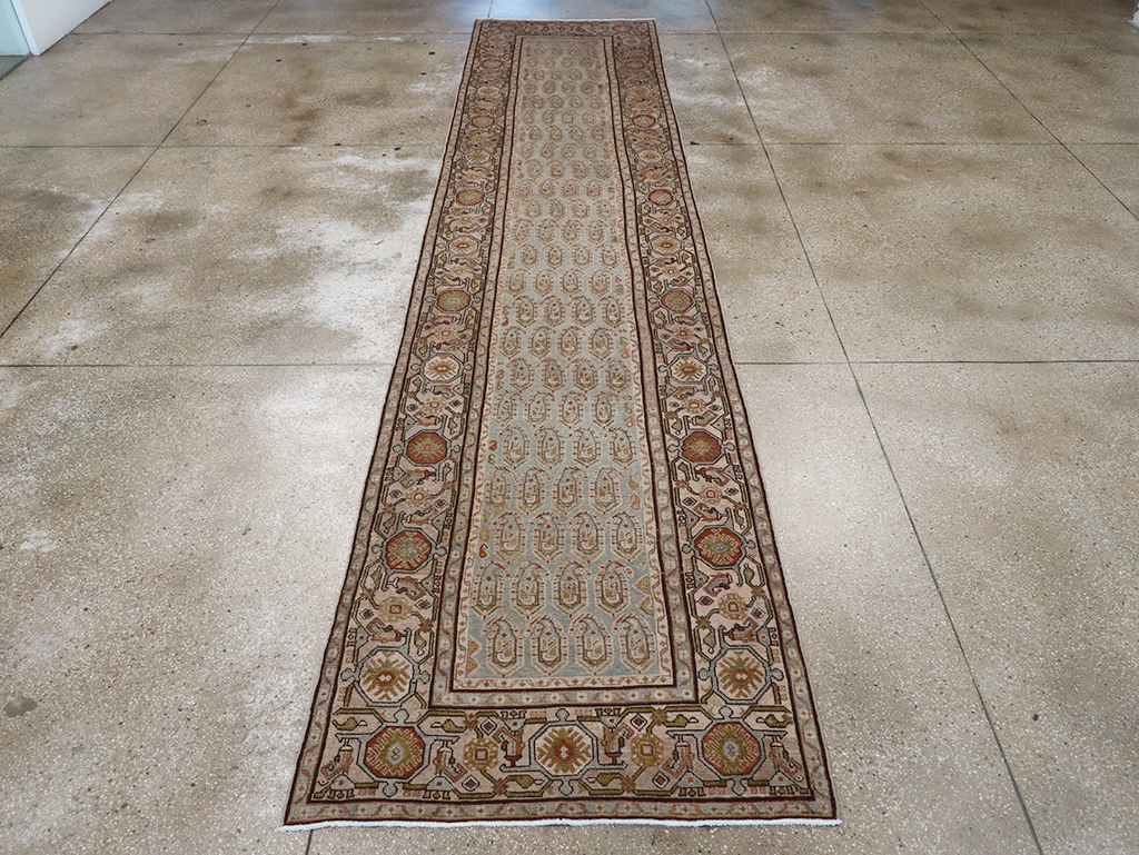 Vintage Persian Malayer Long Runner, No.32865 - Gsblank