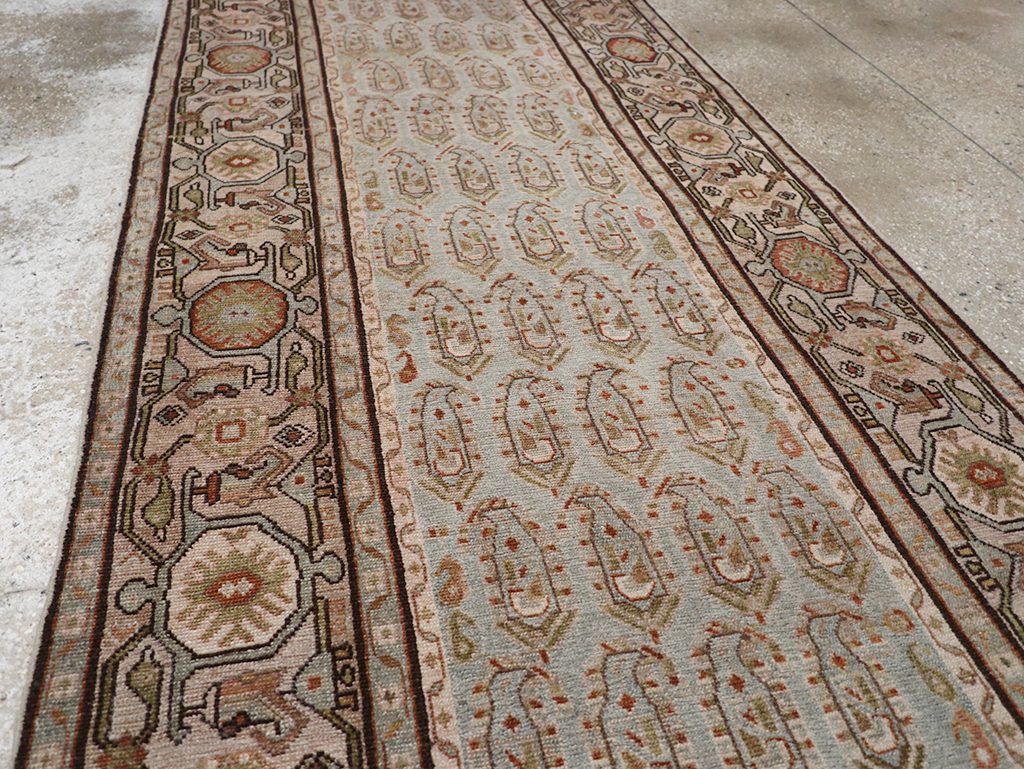 Vintage Persian Malayer Long Runner, No.32865 - Gsblank