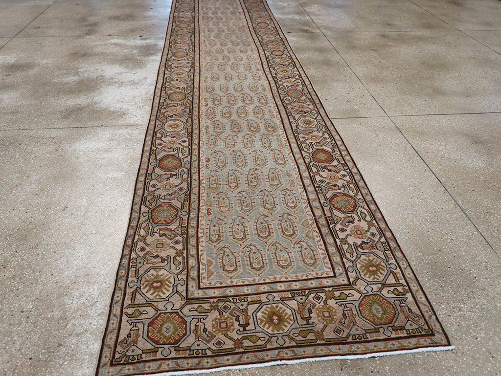 Vintage Persian Malayer Long Runner, No.32865 - Gsblank