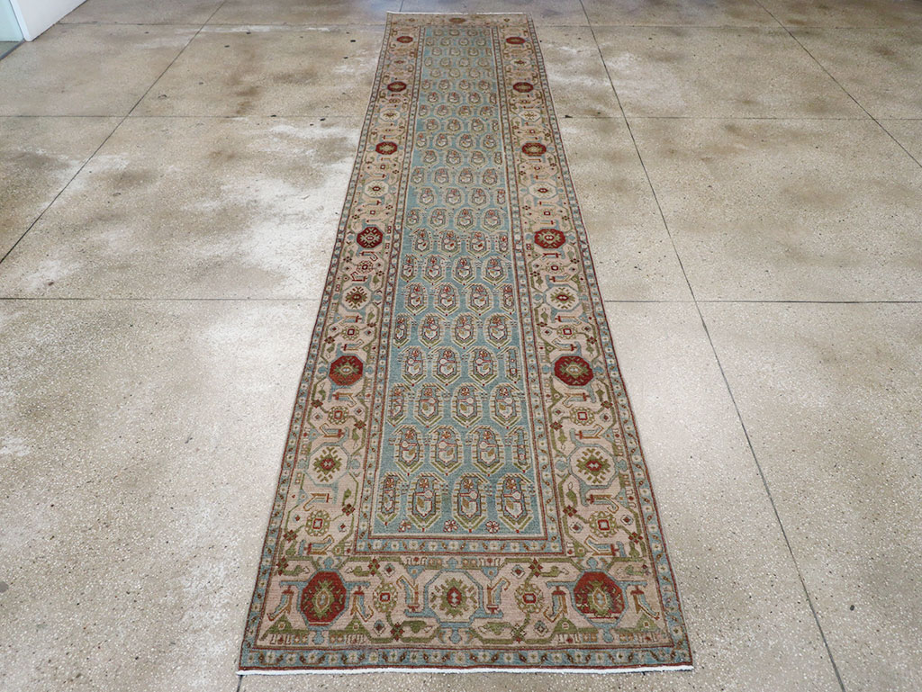 Vintage Persian Malayer Long Runner, No.32867 - Gsblank