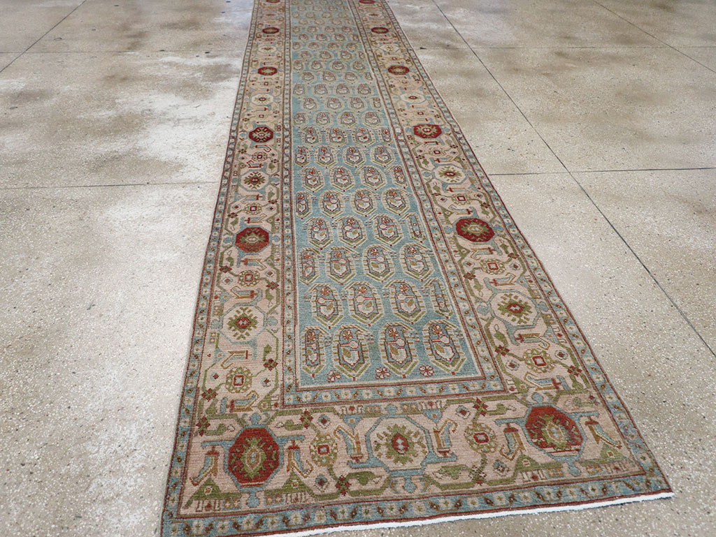 Vintage Persian Malayer Long Runner, No.32867 - Gsblank
