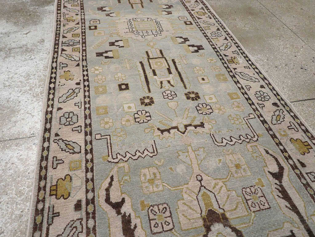 Vintage Persian Malayer Long Runner, No.32880 - Gsblank
