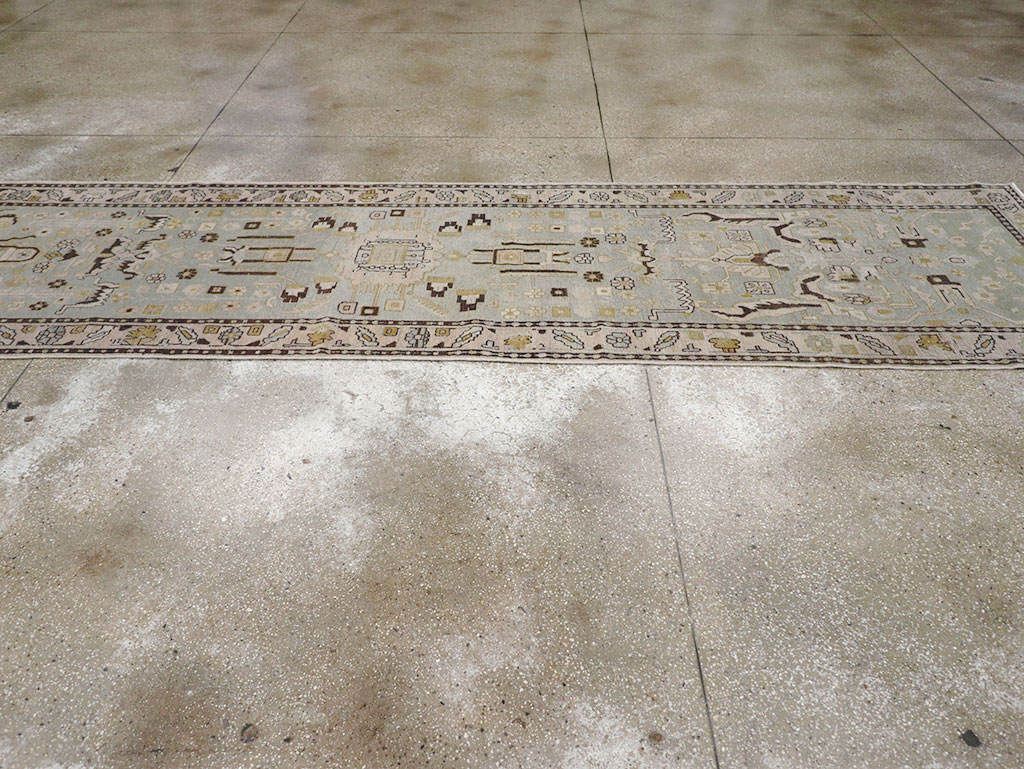 Vintage Persian Malayer Long Runner, No.32880 - Gsblank