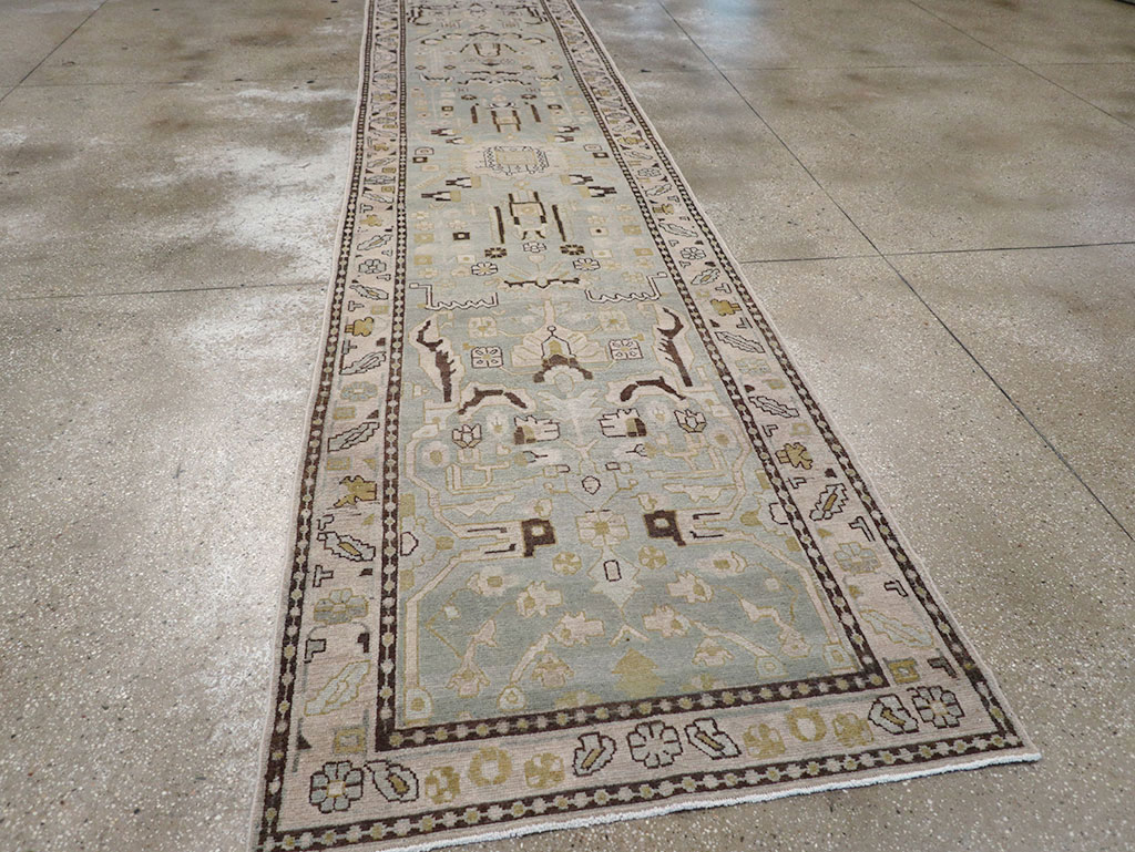 Vintage Persian Malayer Long Runner, No.32880 - Gsblank