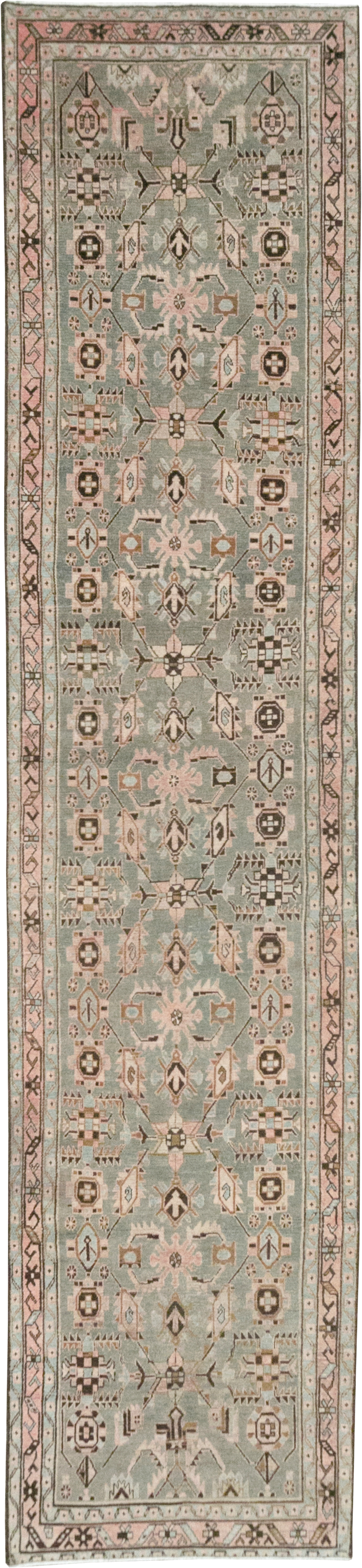 Vintage Persian Malayer Long Runner, No.32883 - Gsblank