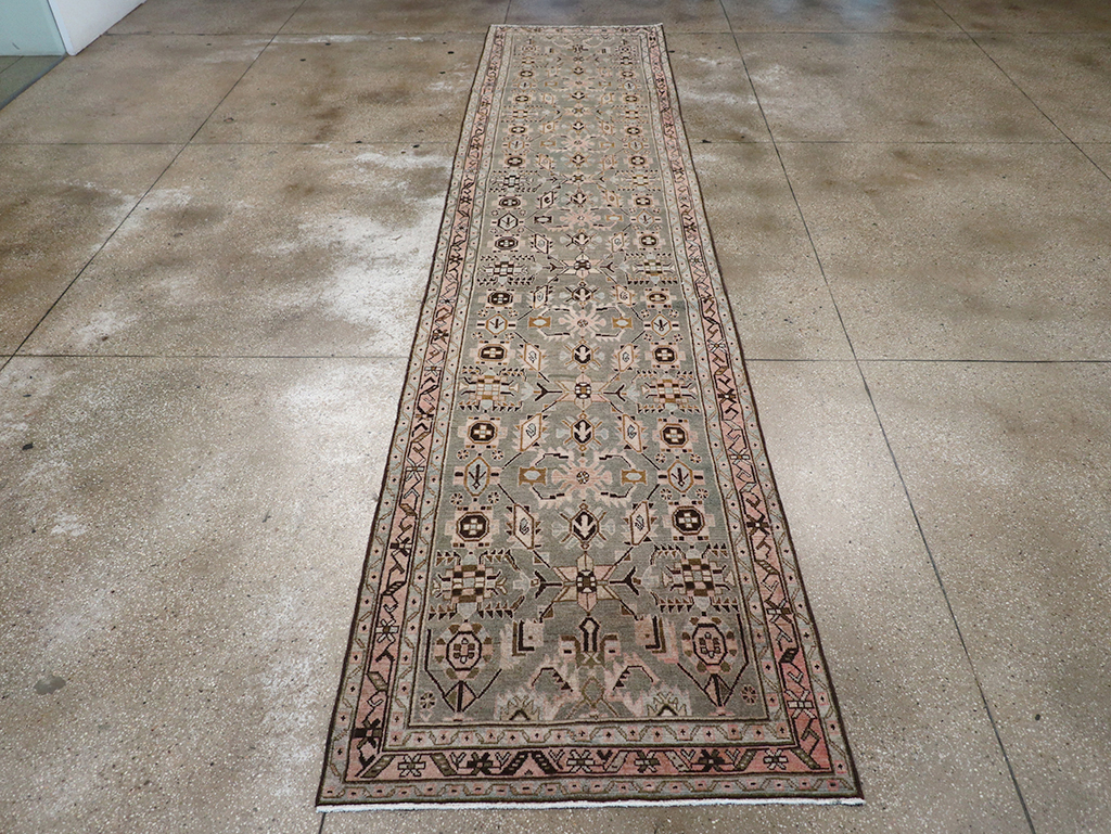 Vintage Persian Malayer Long Runner, No.32883 - Gsblank
