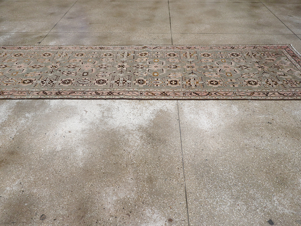 Vintage Persian Malayer Long Runner, No.32883 - Gsblank
