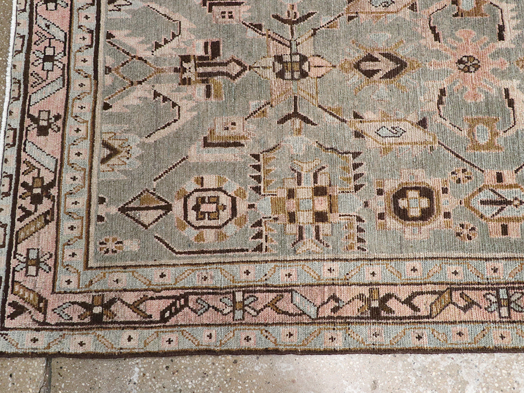 Vintage Persian Malayer Long Runner, No.32883 - Gsblank
