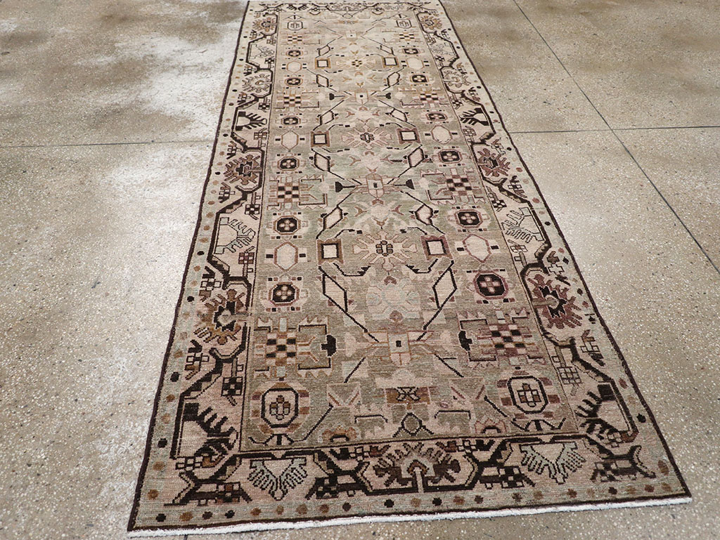 Vintage Persian Malayer Runner, No.32885 - Gsblank