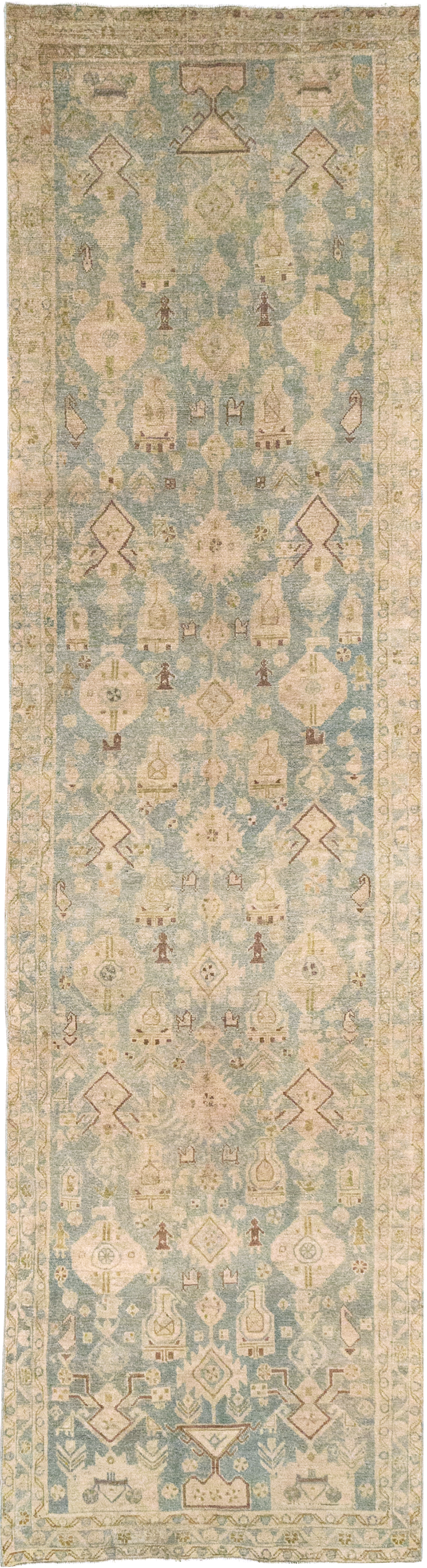 Vintage Persian Malayer Runner, No.32887 - Gsblank