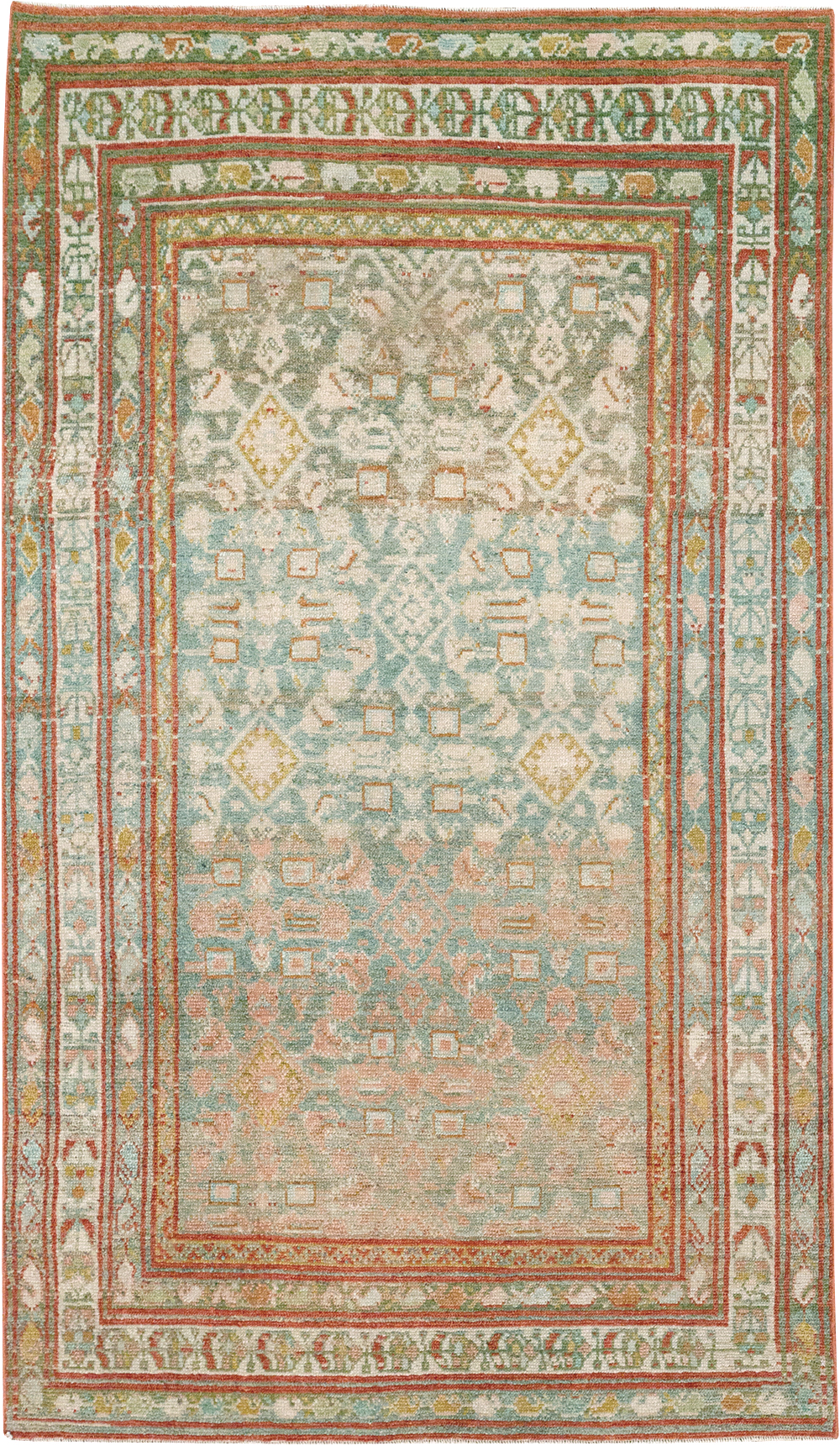 Antique Persian Malayer Accent Rug, No.32890 - Gsblank