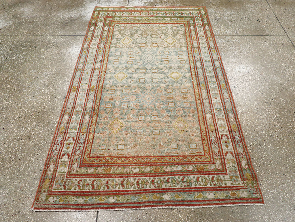 Antique Persian Malayer Accent Rug, No.32890 - Gsblank