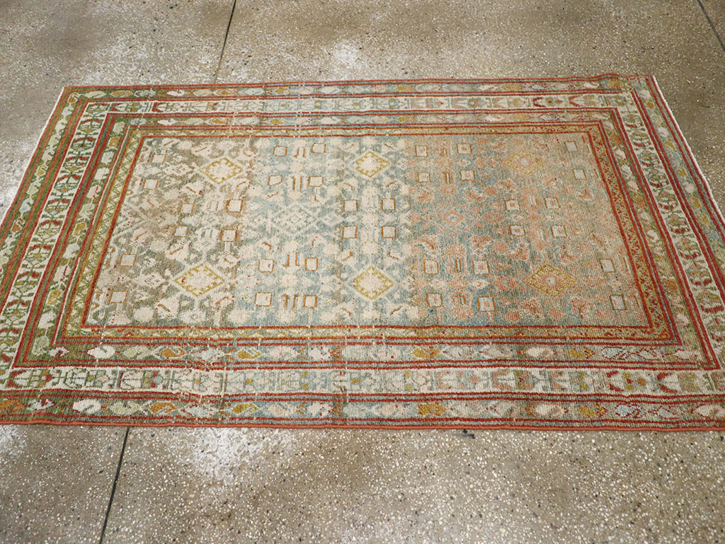 Antique Persian Malayer Accent Rug, No.32890 - Gsblank