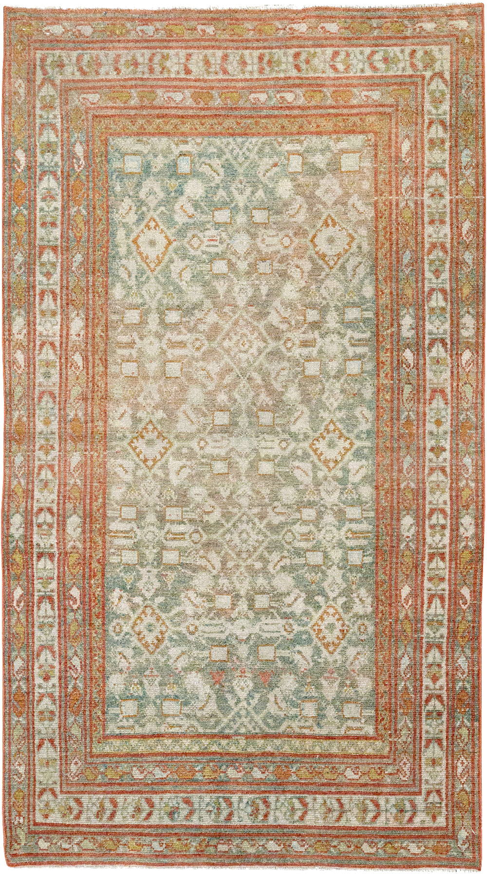 Antique Persian Malayer Accent Rug, No.32891 - Gsblank