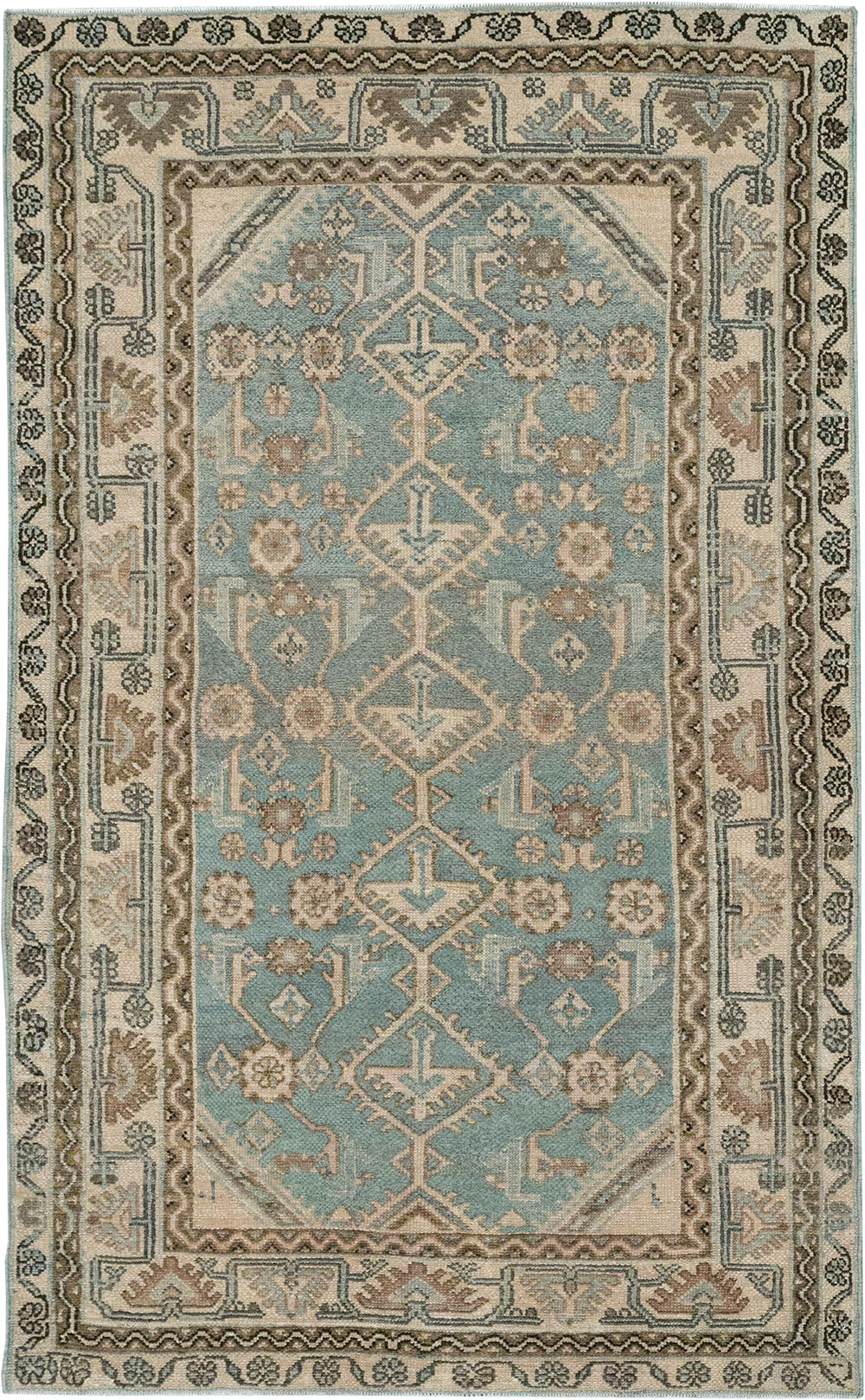 Vintage Persian Malayer Throw Rug, No.32892 - Gsblank