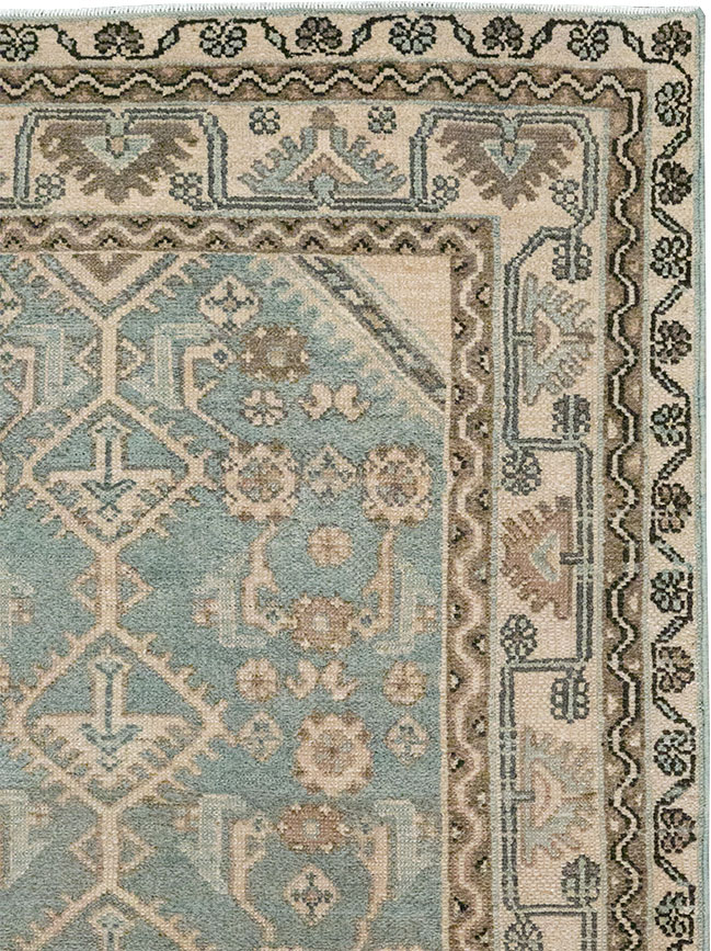 Vintage Persian Malayer Throw Rug, No.32892 - Gsblank