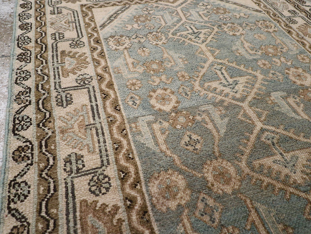 Vintage Persian Malayer Throw Rug, No.32892 - Gsblank