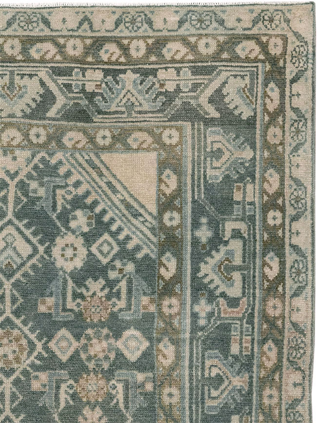 Vintage Persian Malayer Throw Rug, No.32894 - Gsblank