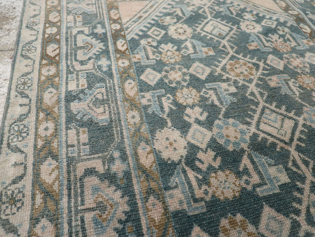 Vintage Persian Malayer Throw Rug, No.32894 - Gsblank