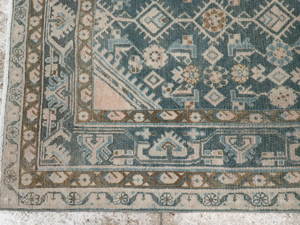 Vintage Persian Malayer Throw Rug, No.32894 - Gsblank