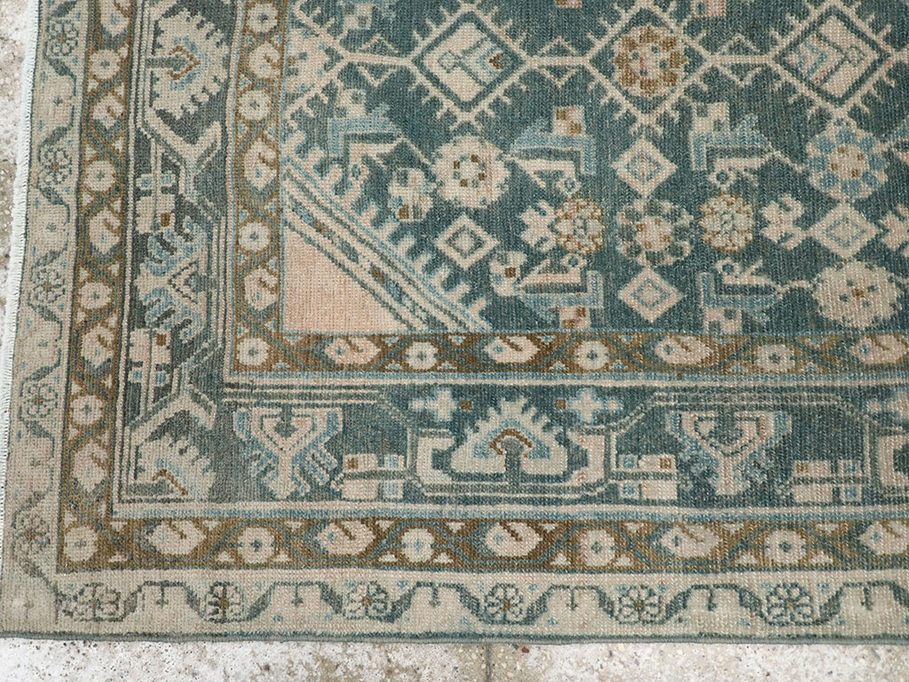 Vintage Persian Malayer Throw Rug, No.32894 - Gsblank