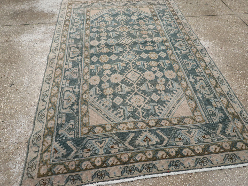 Vintage Persian Malayer Throw Rug, No.32894 - Gsblank