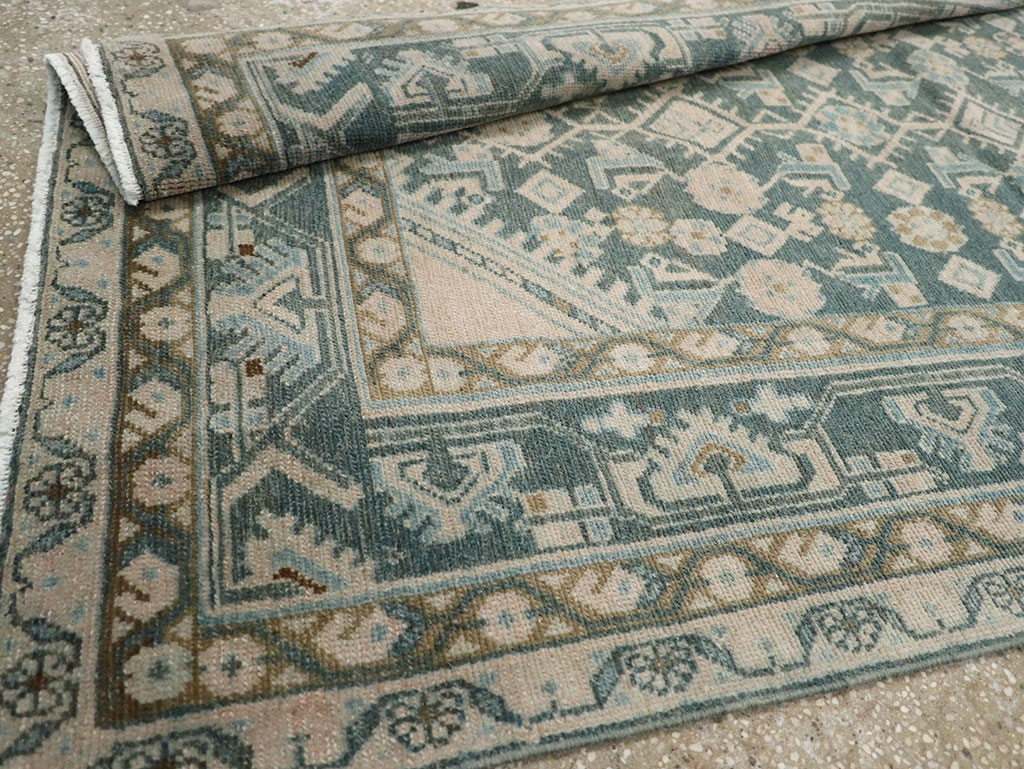 Vintage Persian Malayer Throw Rug, No.32894 - Gsblank