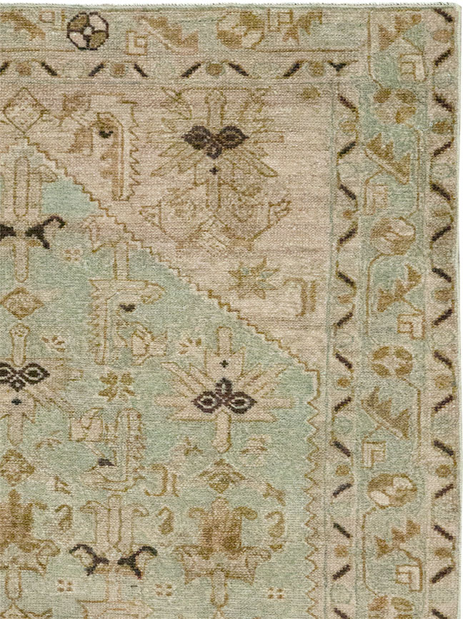 Vintage Persian Malayer Throw Rug, No.32895 - Gsblank