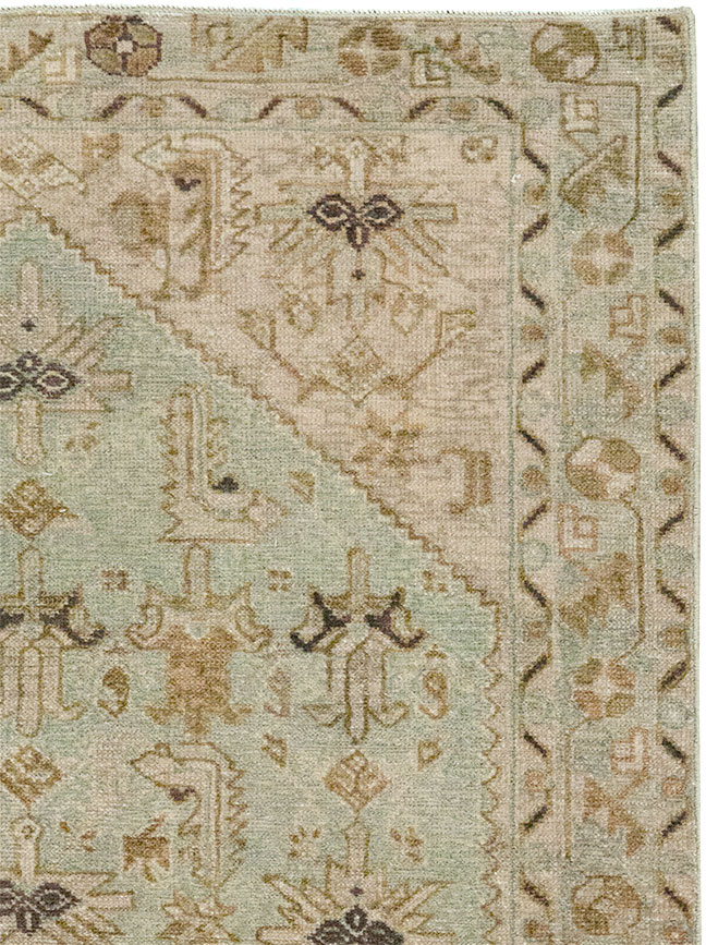 Vintage Persian Malayer Throw Rug, No.32895 - Gsblank