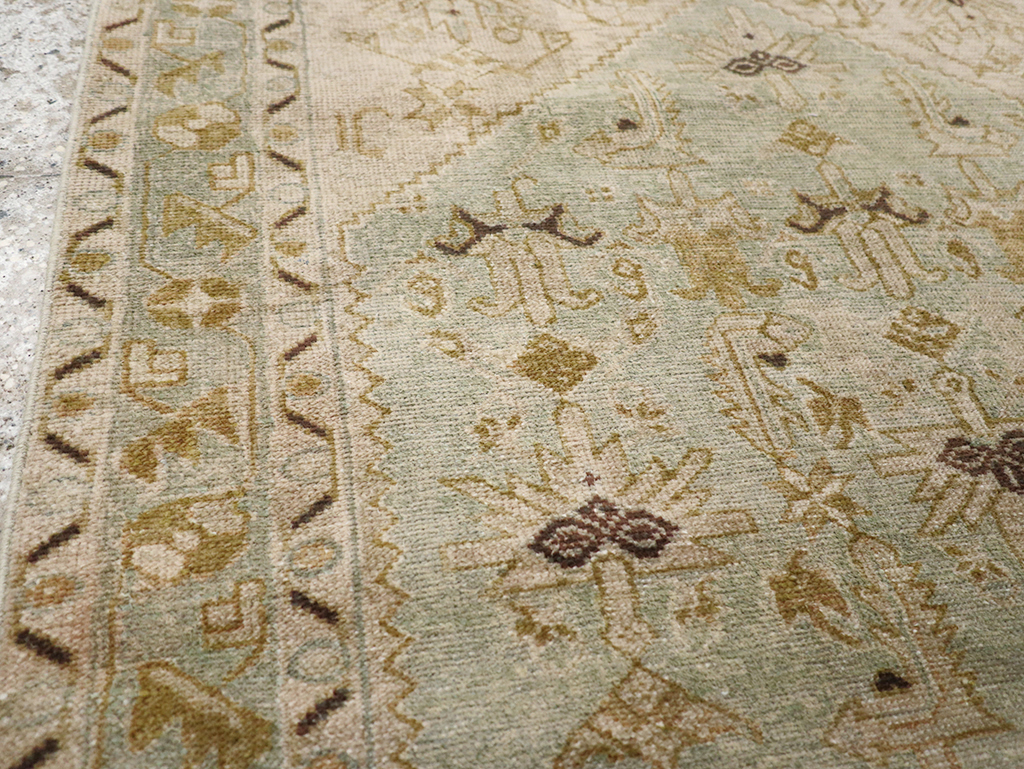 Vintage Persian Malayer Throw Rug, No.32895 - Gsblank