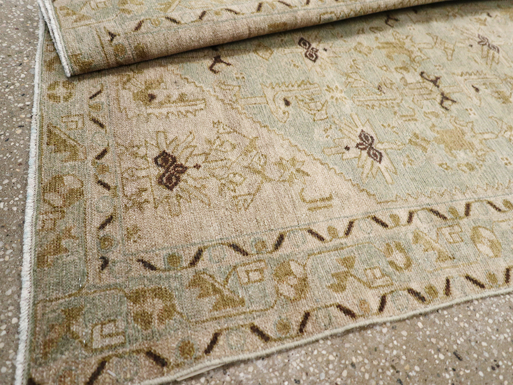 Vintage Persian Malayer Throw Rug, No.32895 - Gsblank