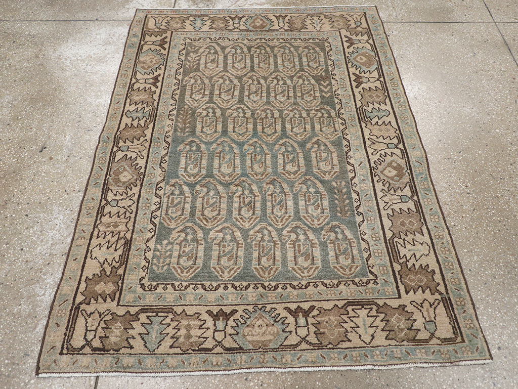 Vintage Persian Malayer Throw Rug, No.32896 - Gsblank