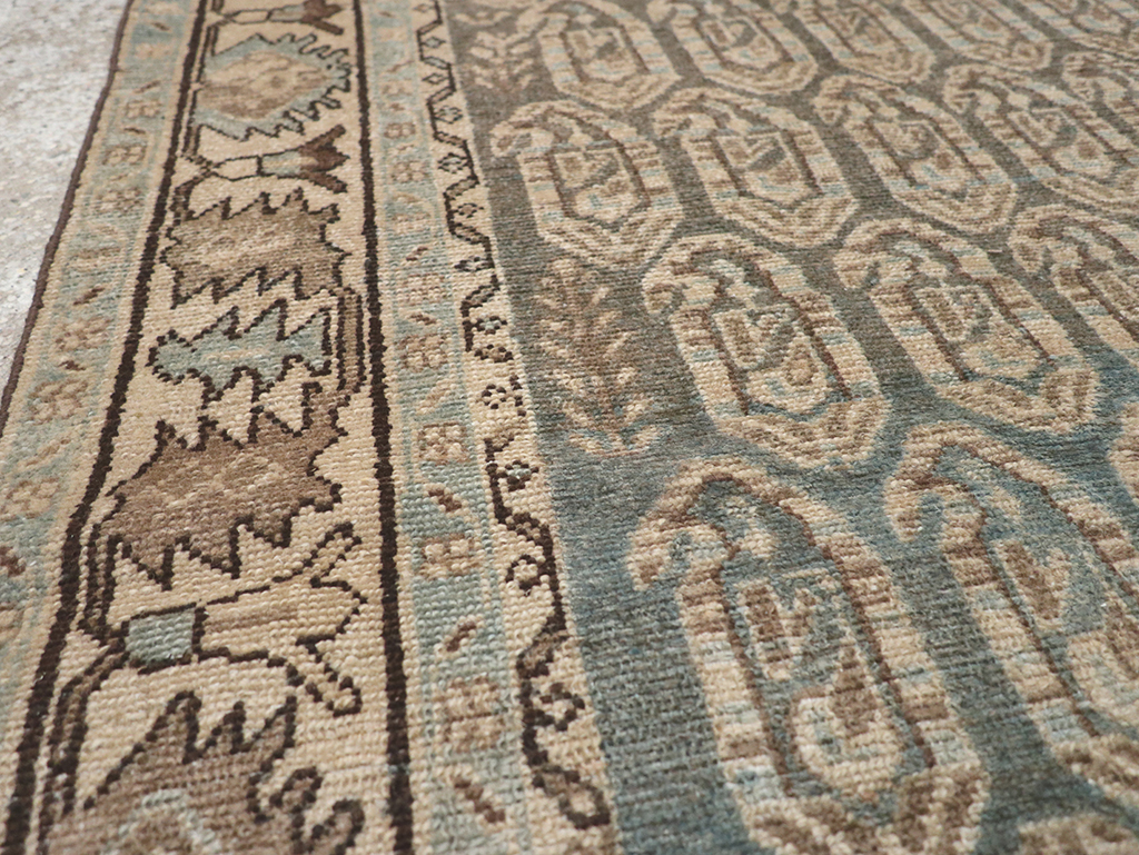 Vintage Persian Malayer Throw Rug, No.32896 - Gsblank