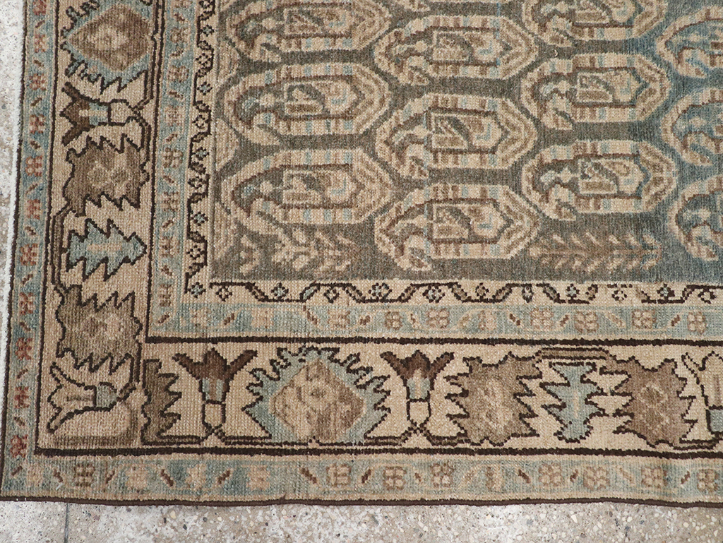 Vintage Persian Malayer Throw Rug, No.32896 - Gsblank