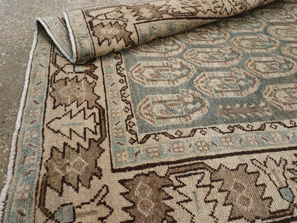 Vintage Persian Malayer Throw Rug, No.32896 - Gsblank